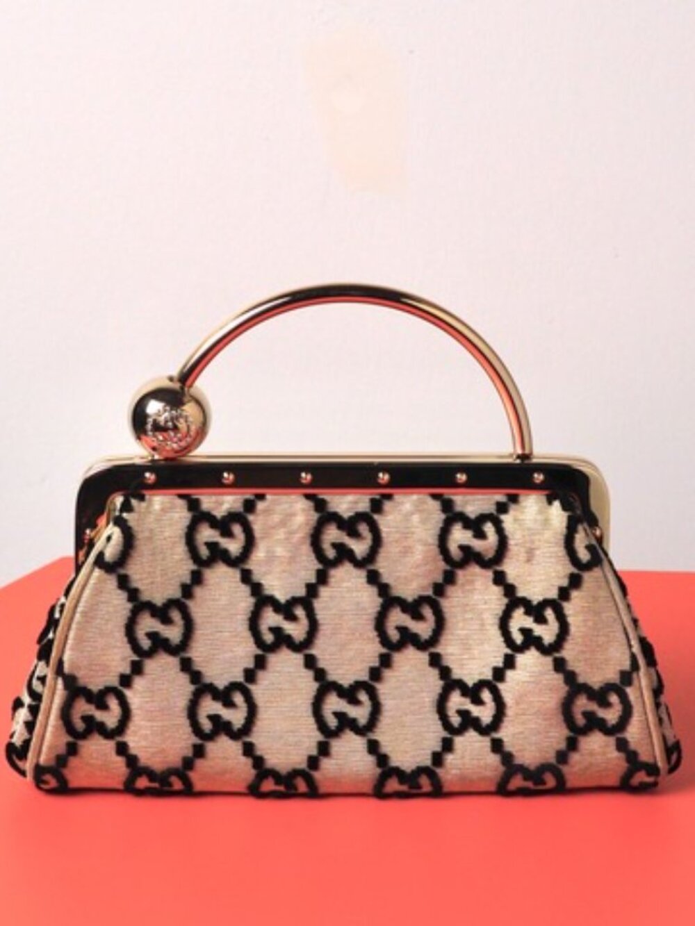 Gucci x Tom Ford Black Mini Top Handle Bag